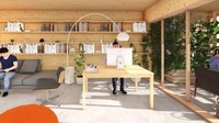 Setiap unit hunian memiliki ruang untuk bekerja dari rumah dengan nyaman.