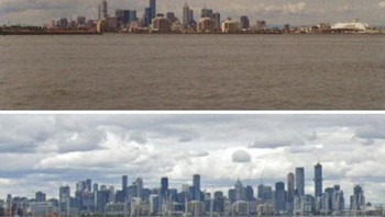 Melbourne 2000 vs 2020. Foto: Bored Panda