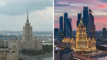 Berbedaan Moscow 2000 vs 2020. Foto: Bored Panda