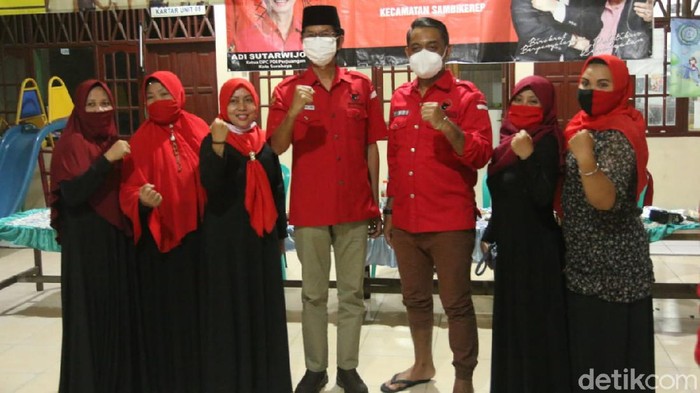 Kader PDIP Surabaya Blusukan Kampung Kampanyekan Eri-Armuji