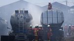 5 Truk Tanki di Surabaya Ini Ludes Terbakar Gegara Alang-alang