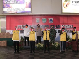 Polda Metro Gandeng 18 Komunitas Awasi Penggunaan Masker di Tanah Abang