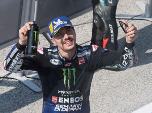 MotoGP Emilia Romagna: Vinales Juara, Rossi Gagal Finis
