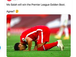 Tiga Gol Mo Salah Bikin Netizen Terperangah