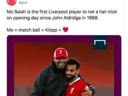 Tiga Gol Mo Salah Bikin Netizen Terperangah