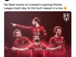 Tiga Gol Mo Salah Bikin Netizen Terperangah