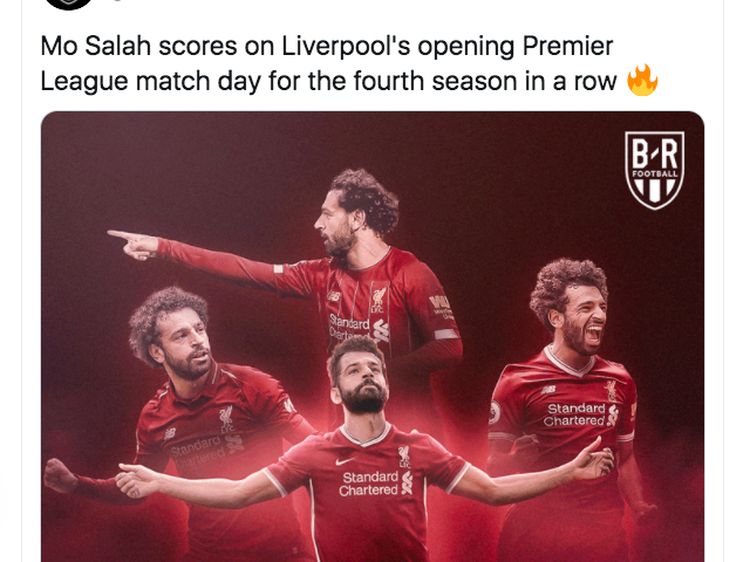 Tiga Gol Mo Salah Bikin Netizen Terperangah