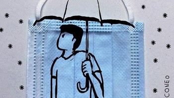 Satu-satunya hal yang dapat saya lakukan adalah melakukan seni Corona. Saya punya banyak ide tentang pandemi. Seni Corona adalah cara saya untuk mengatasi situasi ini. ujarnya yang dilansir dari Bored Panda. Foto: Instagram/iconeo