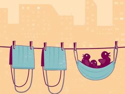 Seniman Ini Sulap Masker Jadi Karya Seni Kreatif