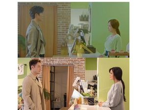 Pose Audi Marissa dan Anthony Xi saat di Kafe Ini Persis dalam Drama Korea