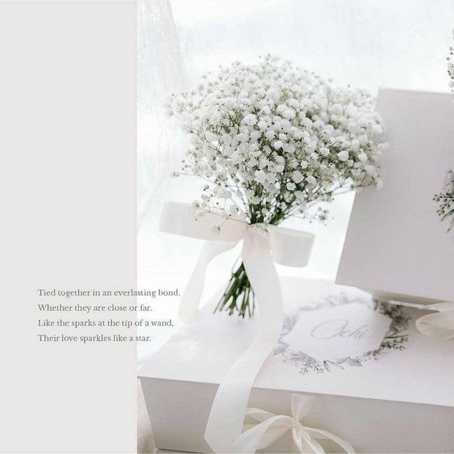 Inilah detail dekorasi pernikahan Audi dan Anthony. Bunga putih banyak menghiasi tempat pernikahan mereka.  Foto: dok. Instagram