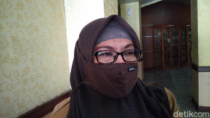Juru bicara Gugus Tugas COVID-19 Kabupaten Bogor, Syarifa Sofiah (Sachril Agustin/detikcom)