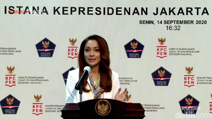 Juru Bicara Satgas Penanganan COVID-19, dr. Reisa Broto Asmoro (YouTube Seskab)