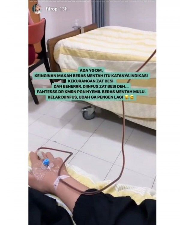 Kebiasaan makan beras mentah