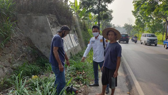 Lokasi penemuan bayi di Cianjur.