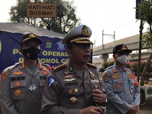 Hari Pertama PSBB Ketat di DKI, Polisi Sebut Kondisi Lalin Padat