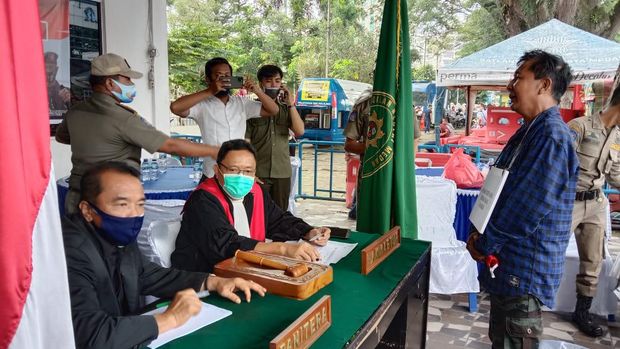 Operasi Yustisi di Medan (Ahmad Arfah-detikcom)
