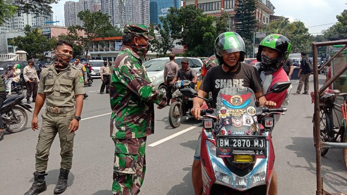Operasi Yustisi di Medan (Ahmad Arfah-detikcom)