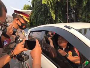 Operasi Yustisi di Pasar Jumat Jaksel, Masih Ada Pengendara Tak Bermasker