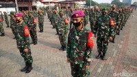Apel untuk mendukung Pembatasan Sosial Berskala Besar (PSBB) di DKI Jakarta juga diikuti TNI.