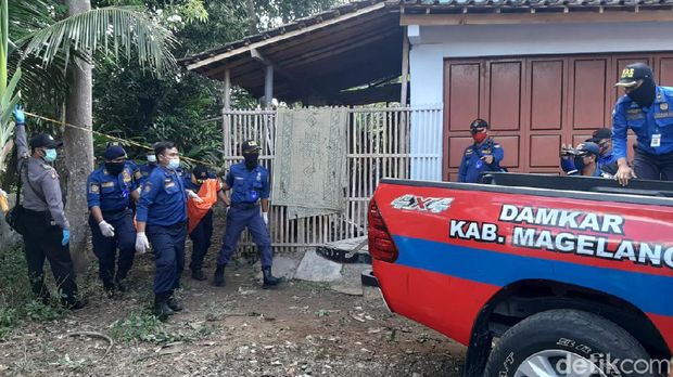 Penemuan mayat wanita di kebun tebu Dusun Semampir, Desa Pasuruhan, Kecamatan Mertoyudan, Kabupaten Magelang, Senin (14/9/2020).