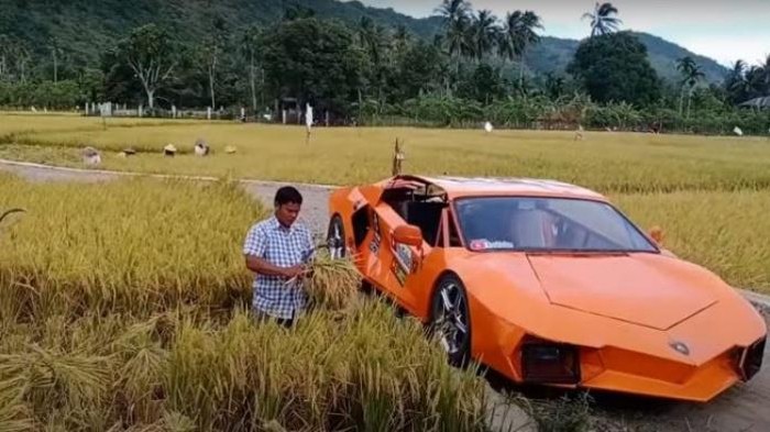 Petani asal Aceh memodifikasi Yamaha Vixion menjadi Lamborghini