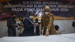 Foto Simulasi Pilkada di Tengah Pandemi COVID-19