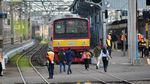 Stasiun Bogor Lengang di Hari Pertama PSBB Total Jakarta