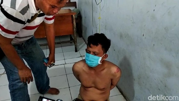 Arifin tak terima ditegur saat geber gas motor sudah diamankan di Polres Pekalongan Kota