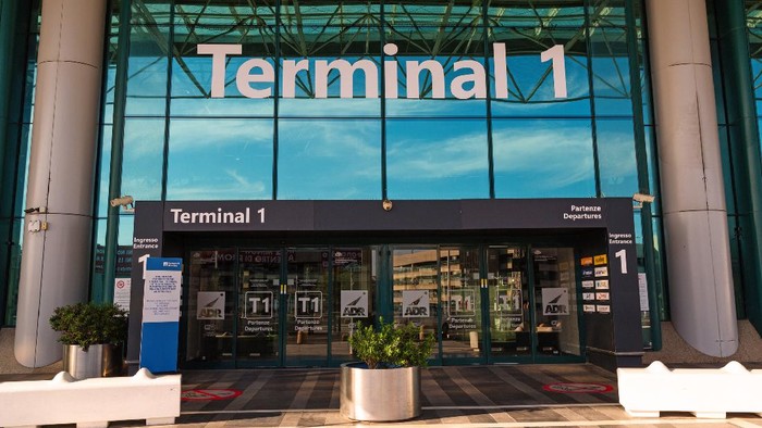 Bandara Leonardo da Vinci Airport di Fiumicino, Roma, Italia