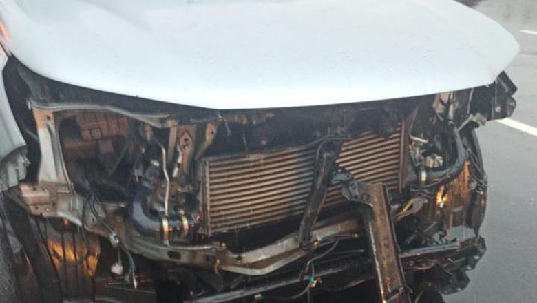 Fortuner-Volvo terlibat kecelakaan lalu lintas Fortuner-Volvo terlibat kecelakaan lalu lintas