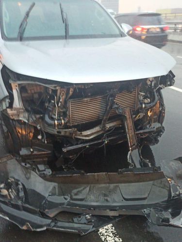 Fortuner-Volvo terlibat kecelakaan lalu lintas