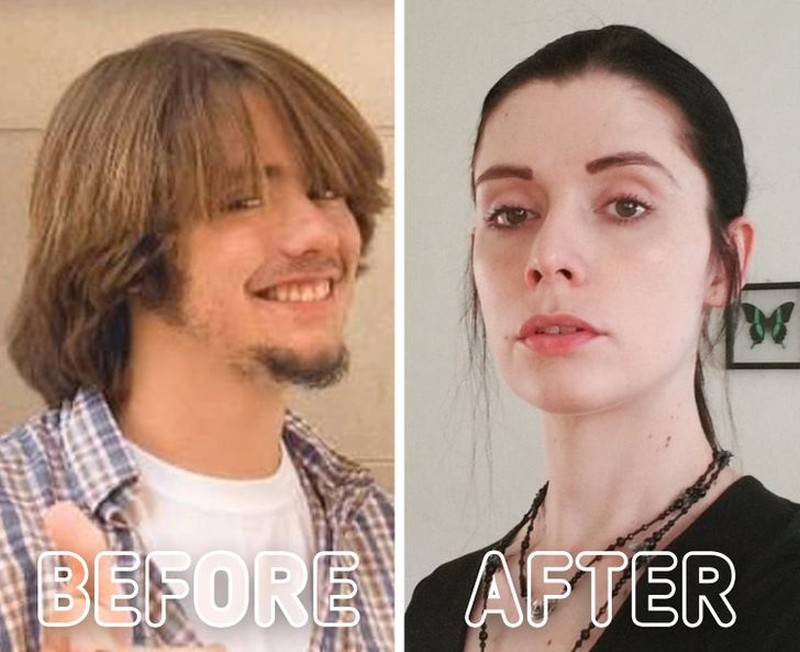 fotoinet transformasi before after gender