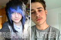 fotoinet transformasi before after gender
