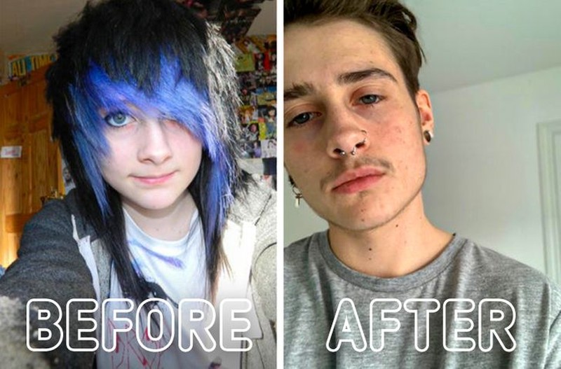 fotoinet transformasi before after gender