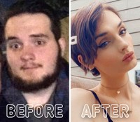fotoinet transformasi before after gender