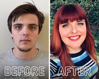 fotoinet transformasi before after gender