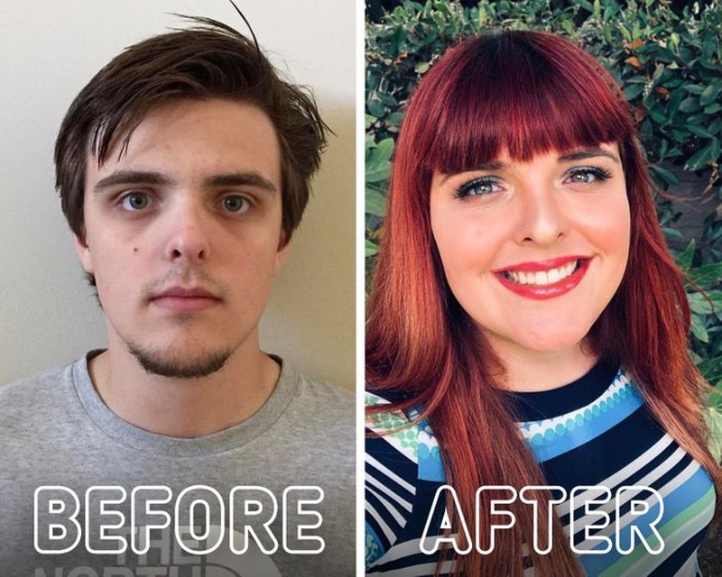 fotoinet transformasi before after gender