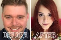 fotoinet transformasi before after gender