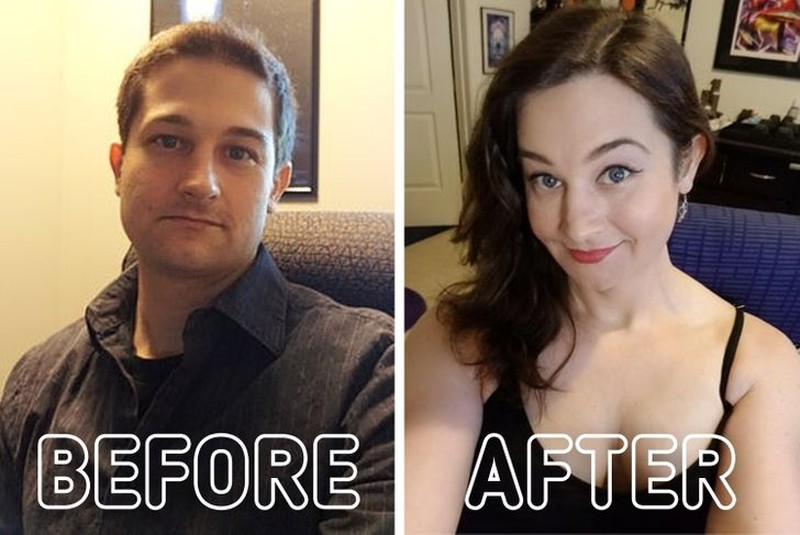 fotoinet transformasi before after gender