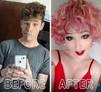 fotoinet transformasi before after gender