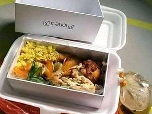 Surprise yang Bikin Sedih, Dikira Dapat HP Ternyata Nasi Kuning