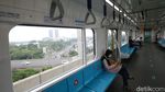 Suasana MRT Jakarta saat PSBB Jakarta Diperketat