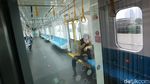 Suasana MRT Jakarta saat PSBB Jakarta Diperketat