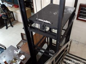 Melihat Kondisi Lift Pribadi Ketua DPRD DIY yang Jatuh