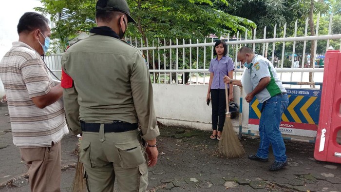 Pelanggar protokol kesehatan di Medan dihukum