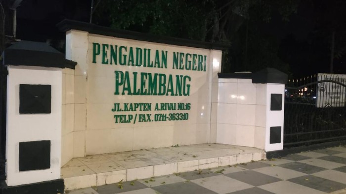 Pengadilan Negeri (PN) Palembang, Selasa (25/9/2020).