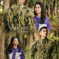 Jay yang anggota kepolisian itu tampil dengan seragam tentara sehingga serupa dengan penampilan Hyun Bin yang berperan sebagai tentara Korea Utara bernama Kapten Ri Jeong Hyeok. Sedangkan Rihan bergaya bak Son Ye Jin yang dalam Crash Landing On You berperan sebagai Yoon Se Ri. Foto: Dok. Facebook James Montano Photography