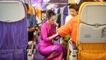 Deretan Foto untuk yang Rindu Bersantap di Dalam Pesawat