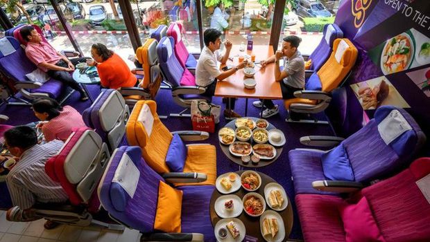 Restoran bertema pesawat